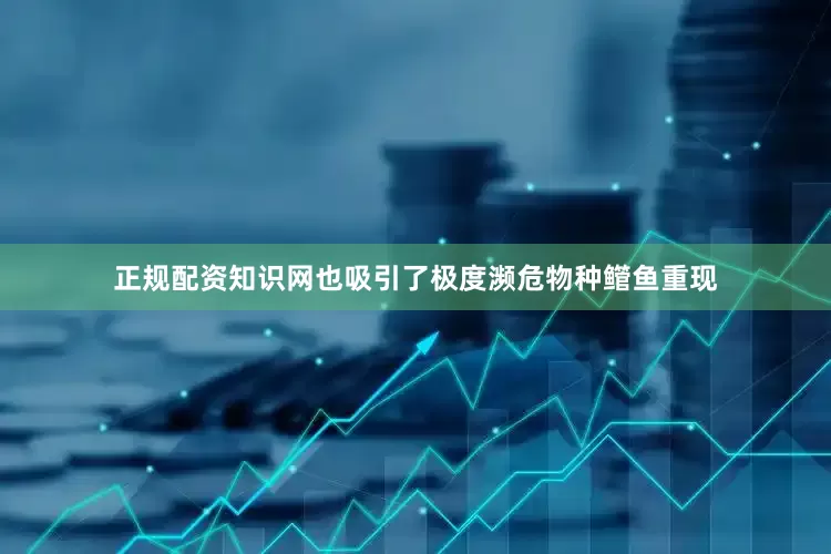 正规配资知识网也吸引了极度濒危物种鳤鱼重现